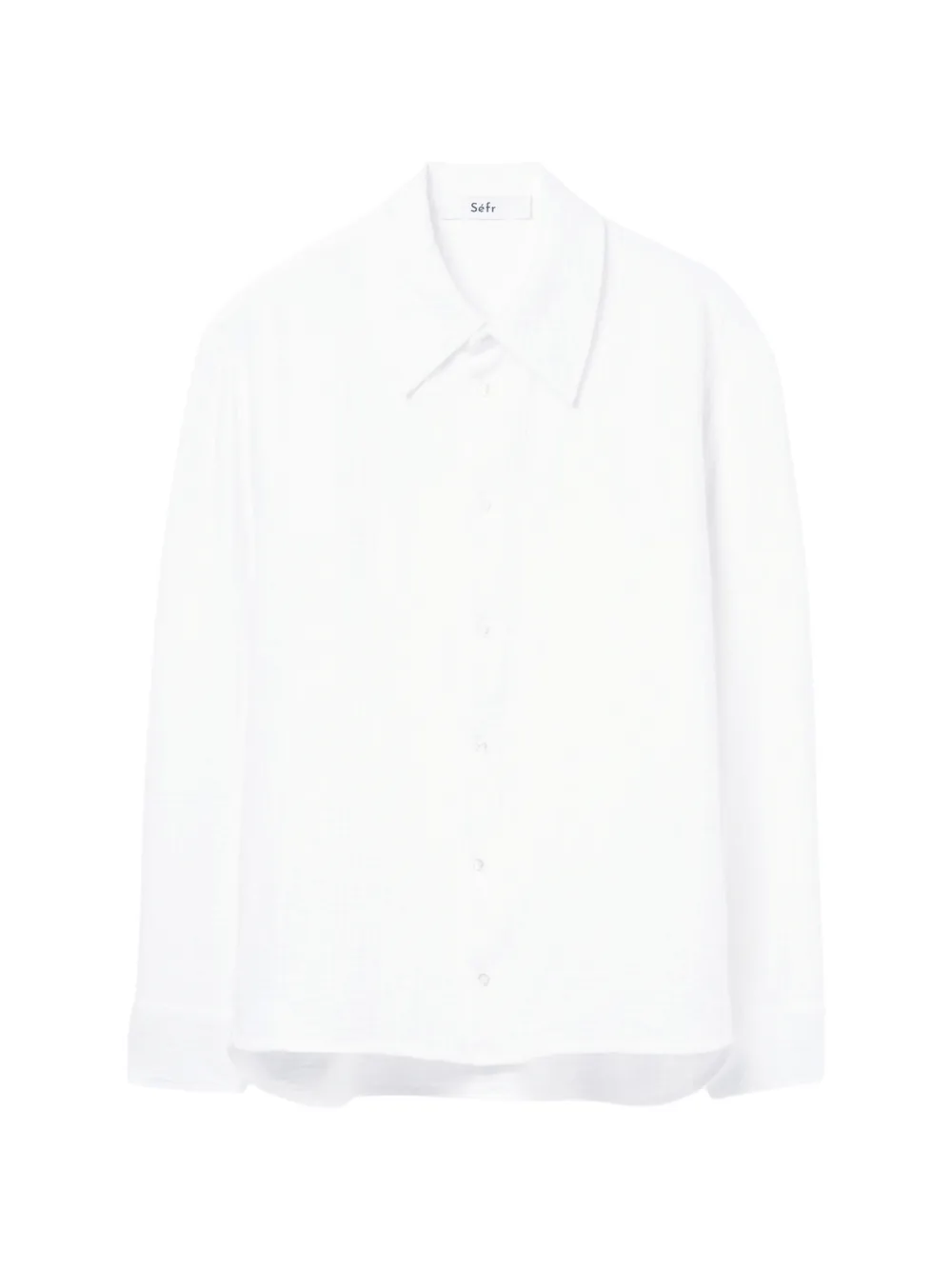 Séfr Bobby crinkled shirt - White