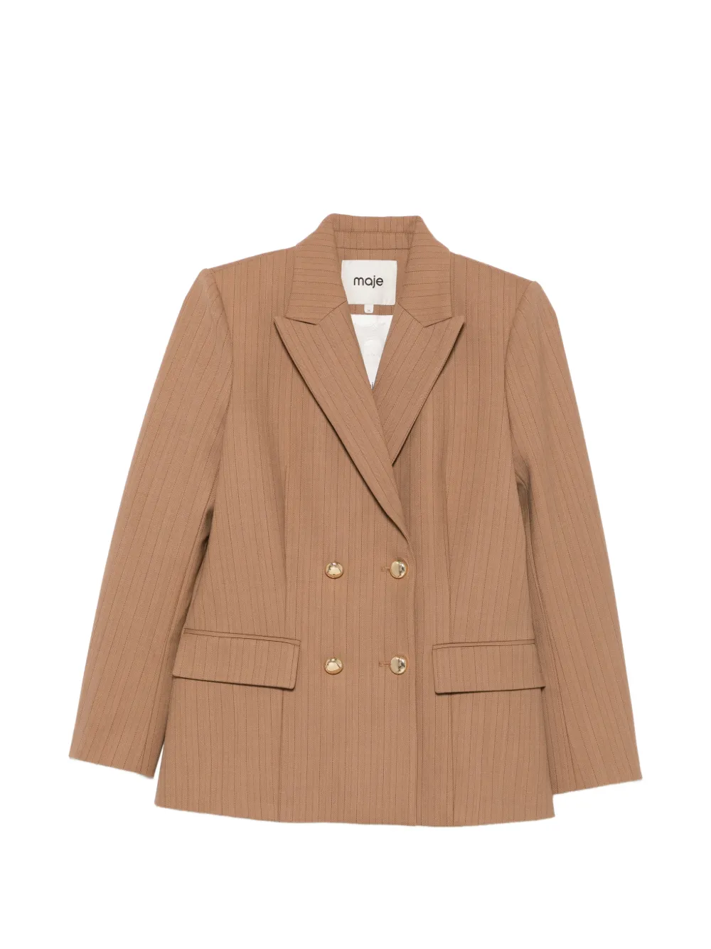 Maje pinstripe double-breasted blazer - Toni neutri