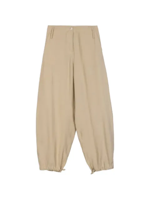 Alysi drawstring-cuff trousers