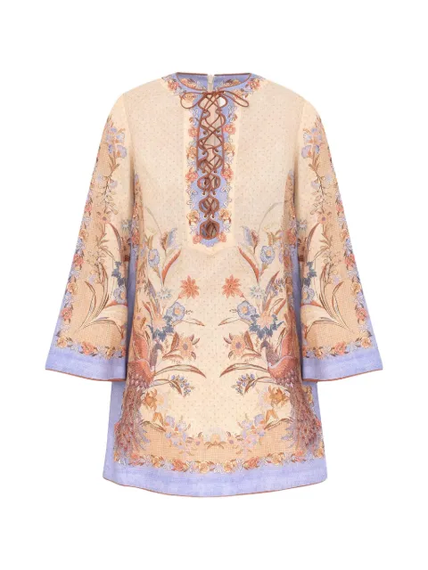 ZIMMERMANN vestido corto Indra con cordones