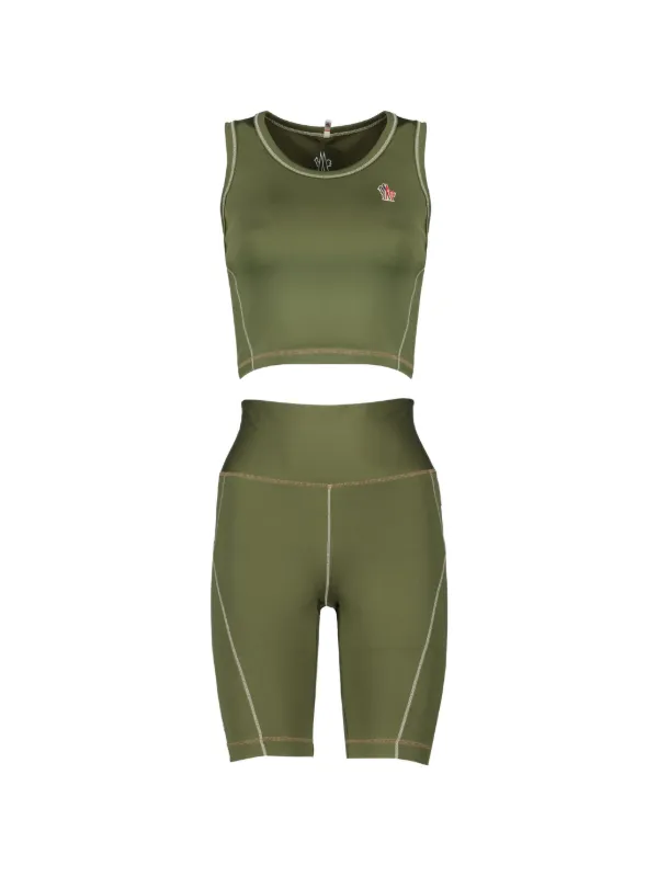 Moncler Grenoble Polartec® Delta™ Logo-patch Leggings in Green