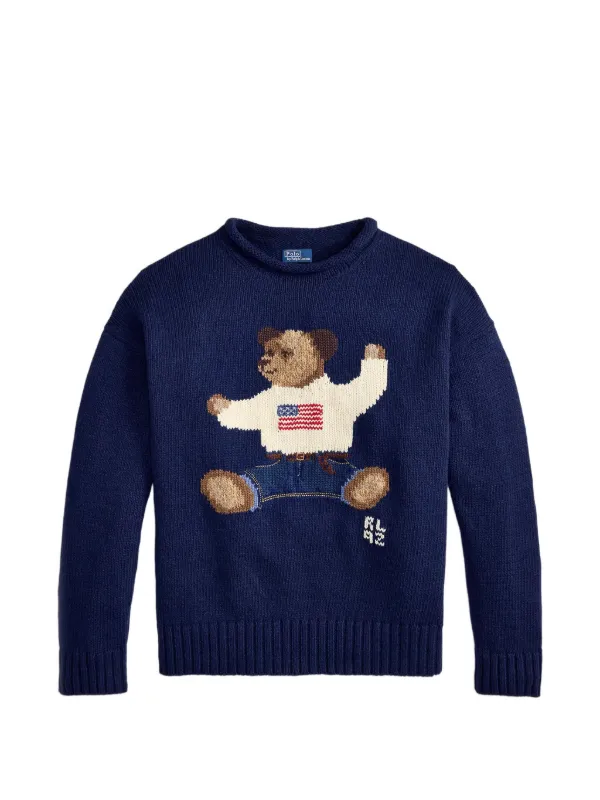 ポロベア　Poloベア タートルネック セーター　ラルフローレン Polo Ralph Lauren Polo Bear タートルネック セーター | ブルー