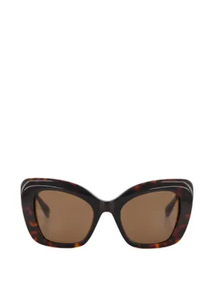 TOM FORD Eyewear スクエアフレーム サングラス | ブラウン | FARFETCH JP