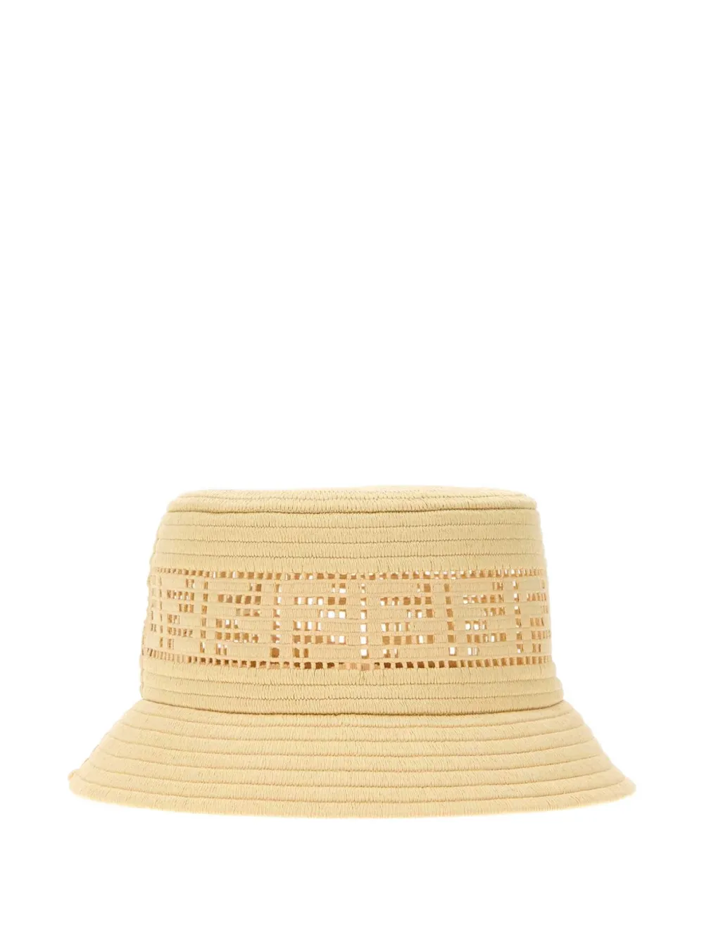 FENDI Vissershoed met geperforeerd logo Beige