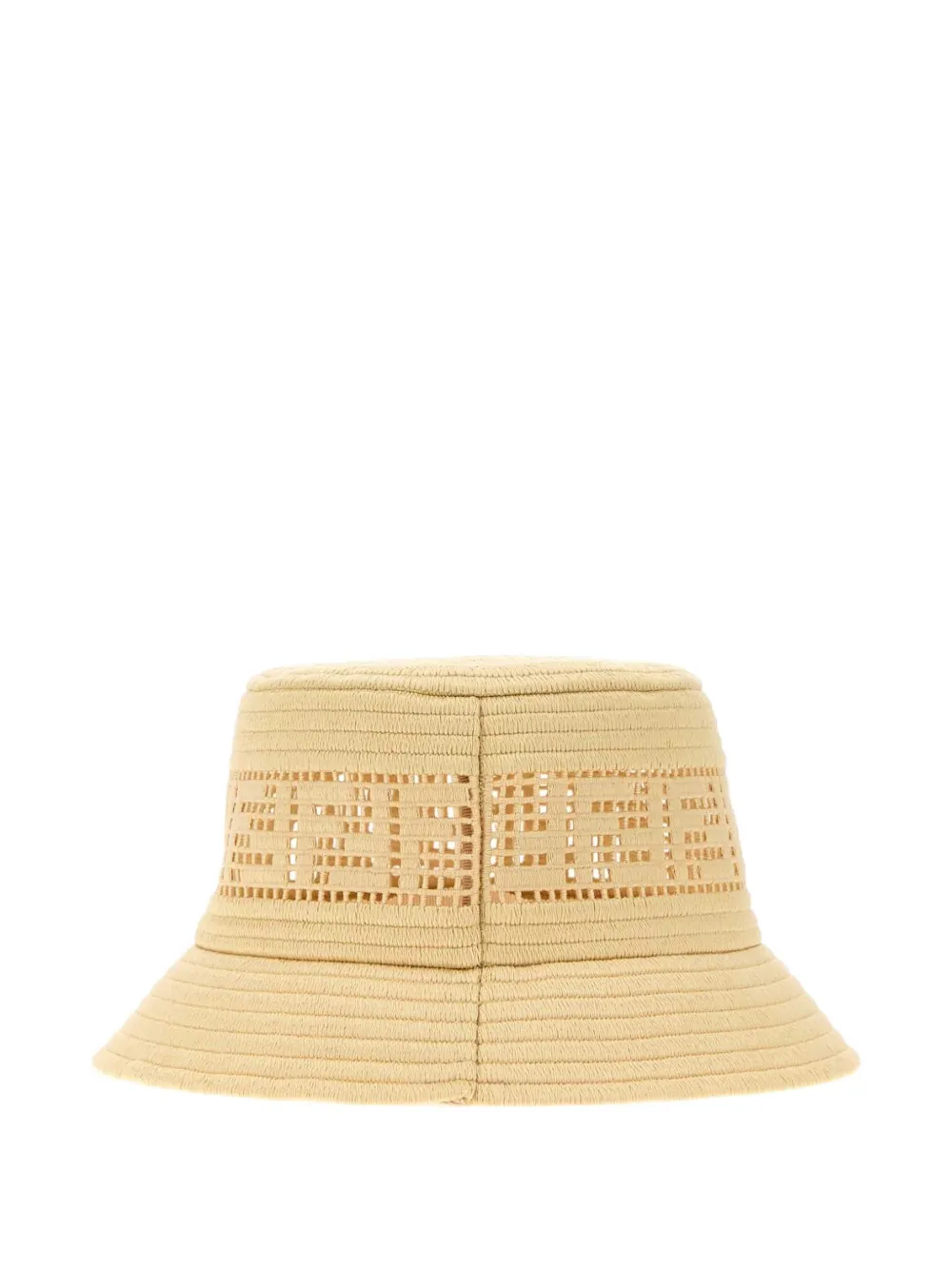 FENDI Vissershoed met geperforeerd logo Beige