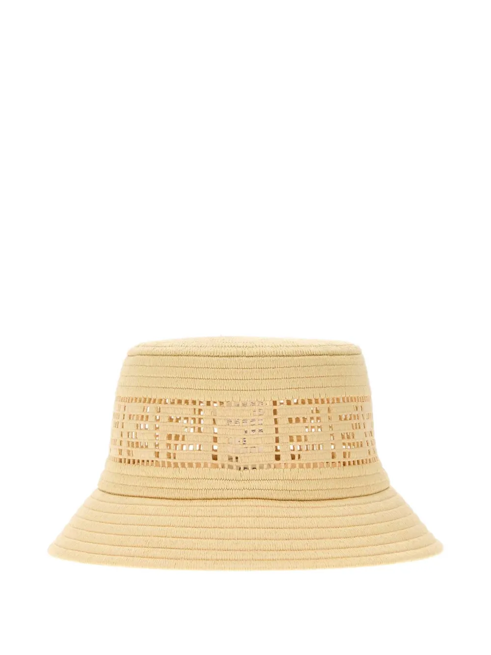 FENDI logo-perforated bucket hat - Toni neutri