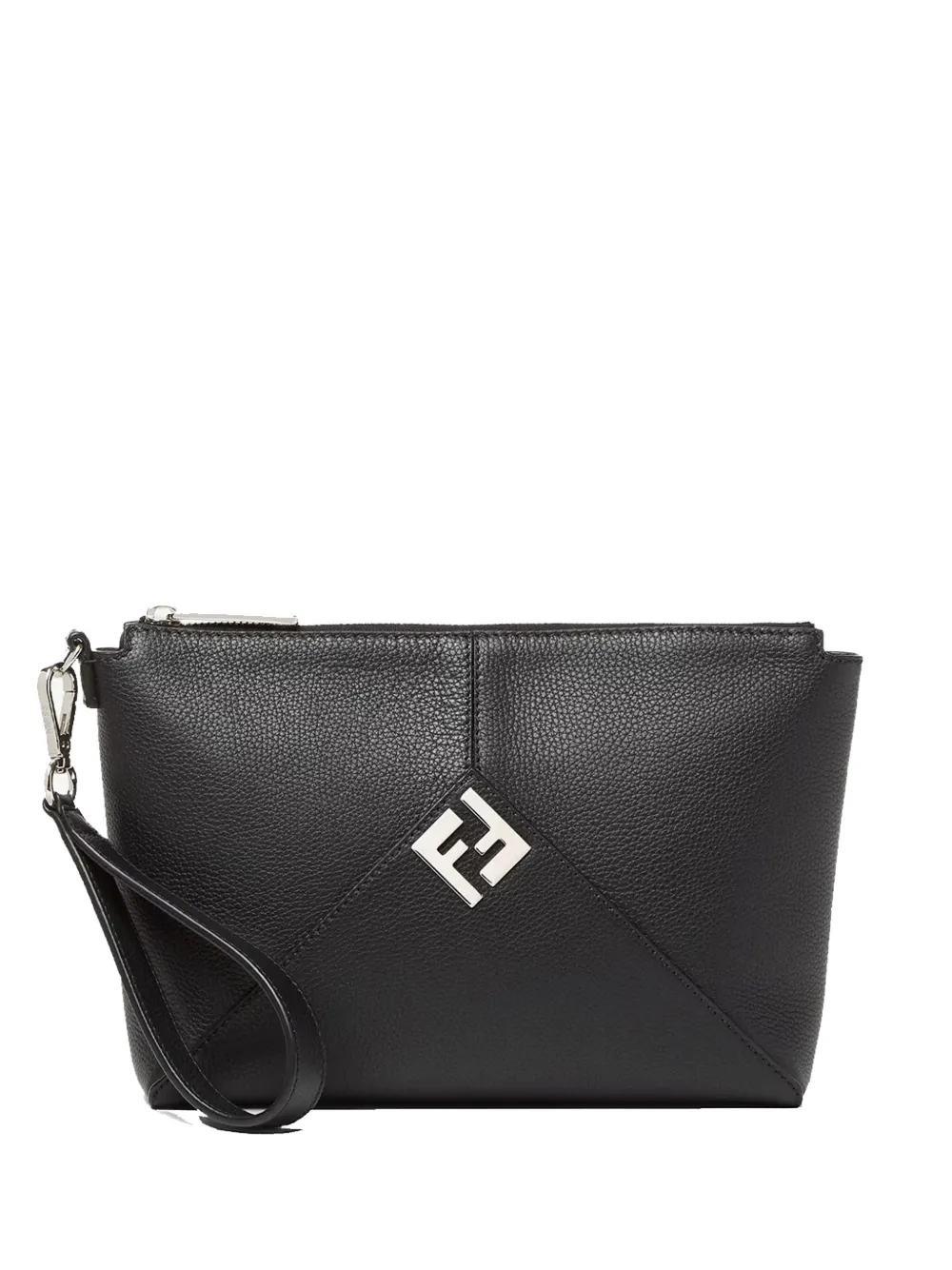 FENDI Lui logo-plaque pouch bag - Nero