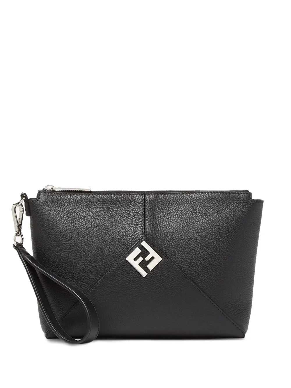 FENDI Lui logo-plaque pouch bag - Nero