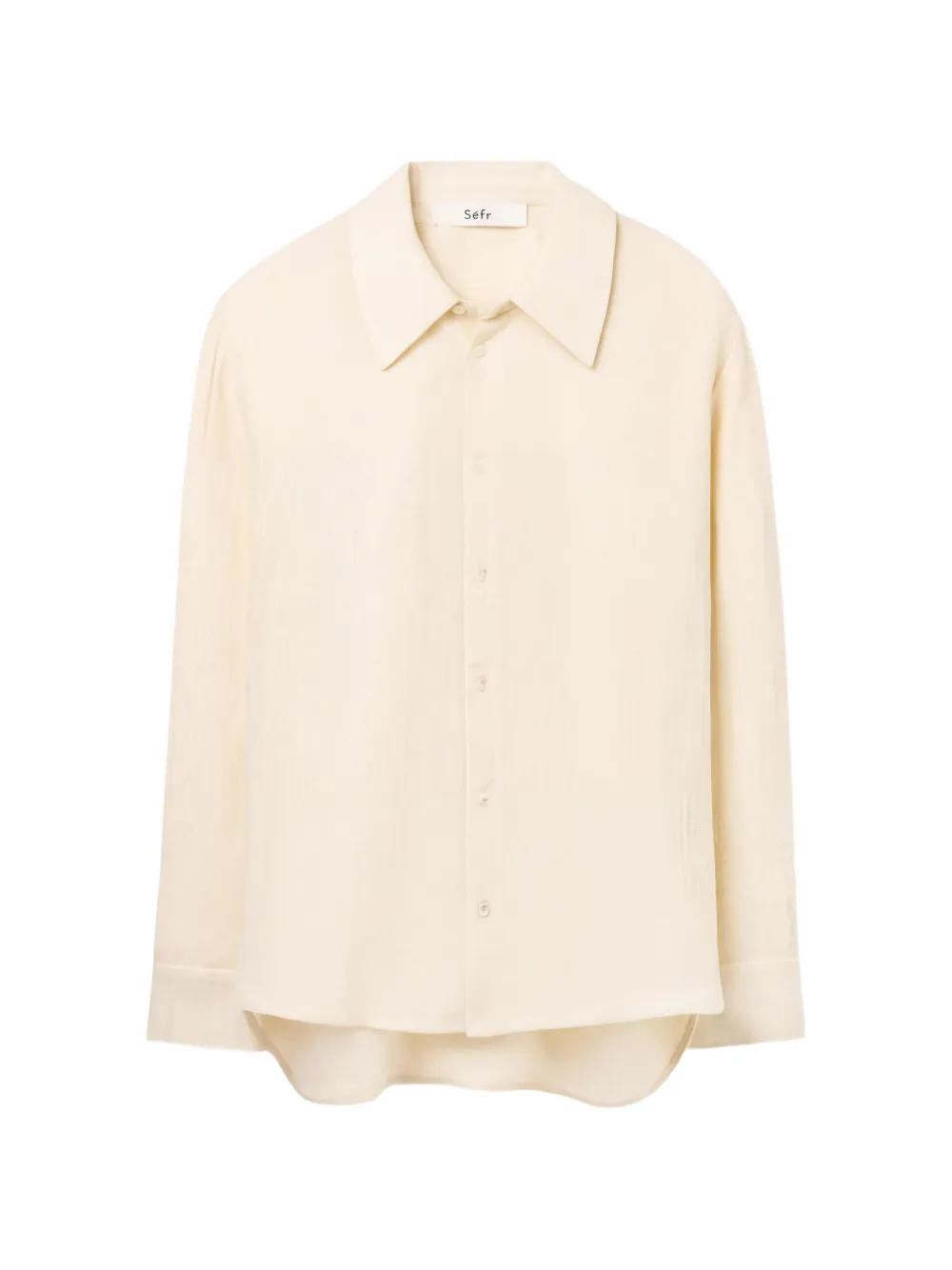 Séfr Wes long-sleeve shirt - Neutrals