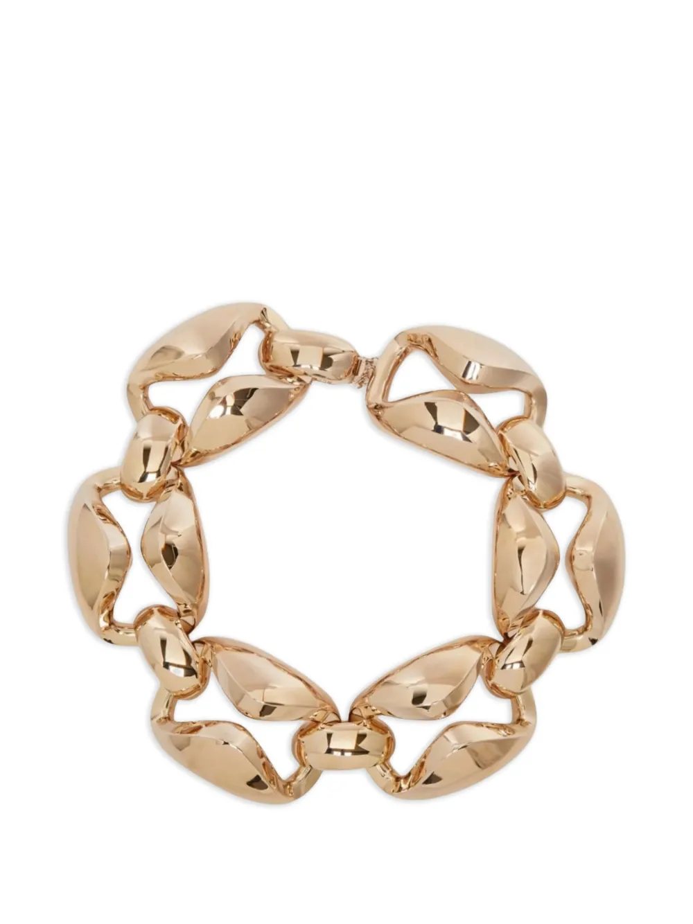 Max Mara chunky curb-chain necklace - Gold
