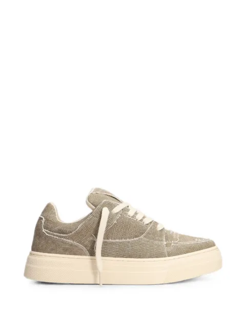 Demna frayed-edge panelled sneakers