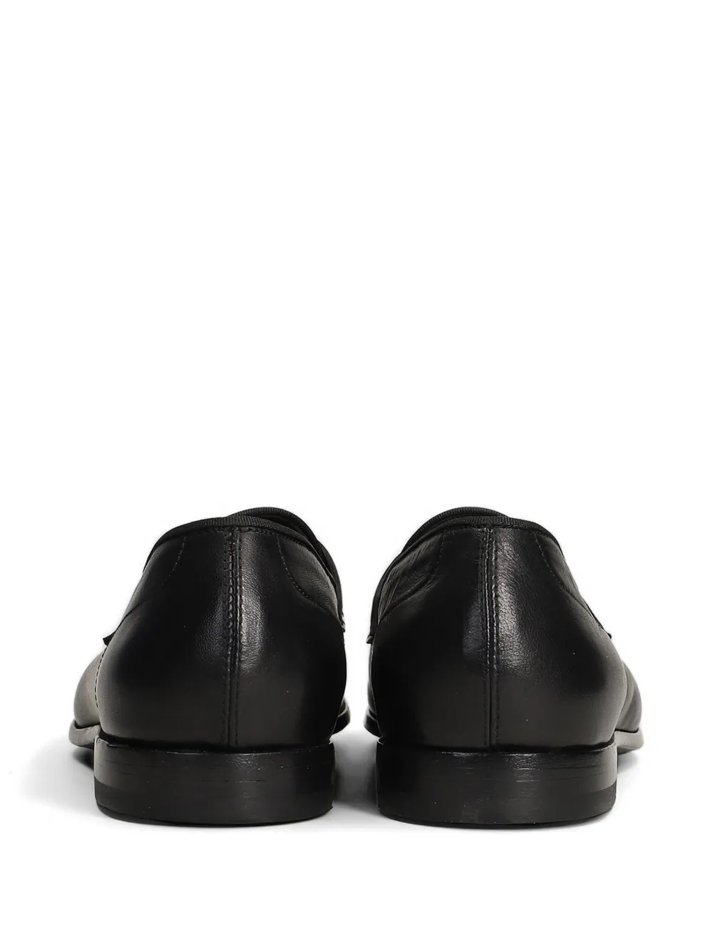 Green George penny loafers Zwart