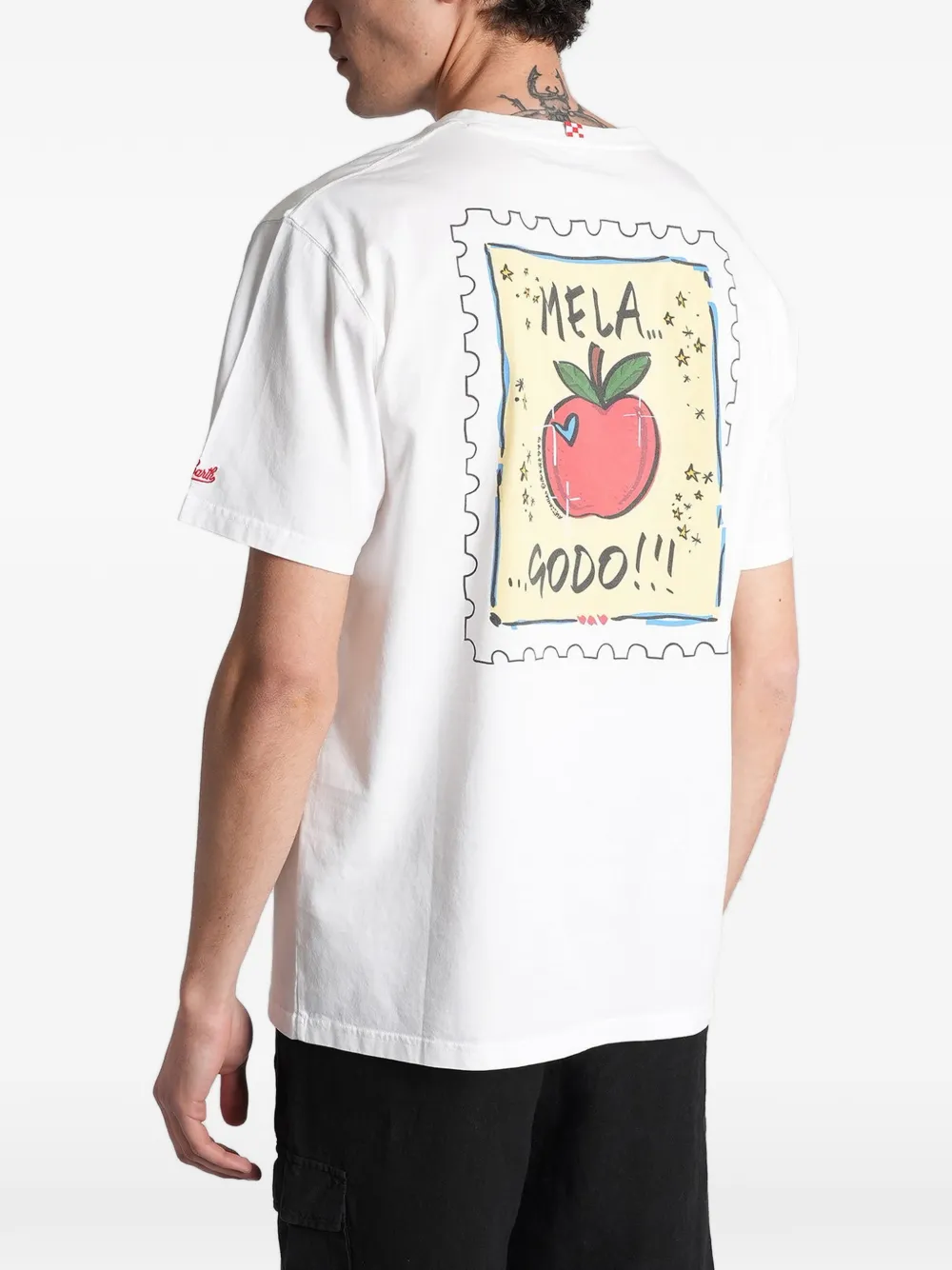 MC2 Saint Barth x Alessandro Enriquez Mela Portland T-shirt met print Wit