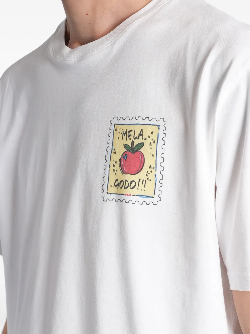 MC2 Saint Barth x Alessandro Enriquez Mela Portland T-shirt met print Wit