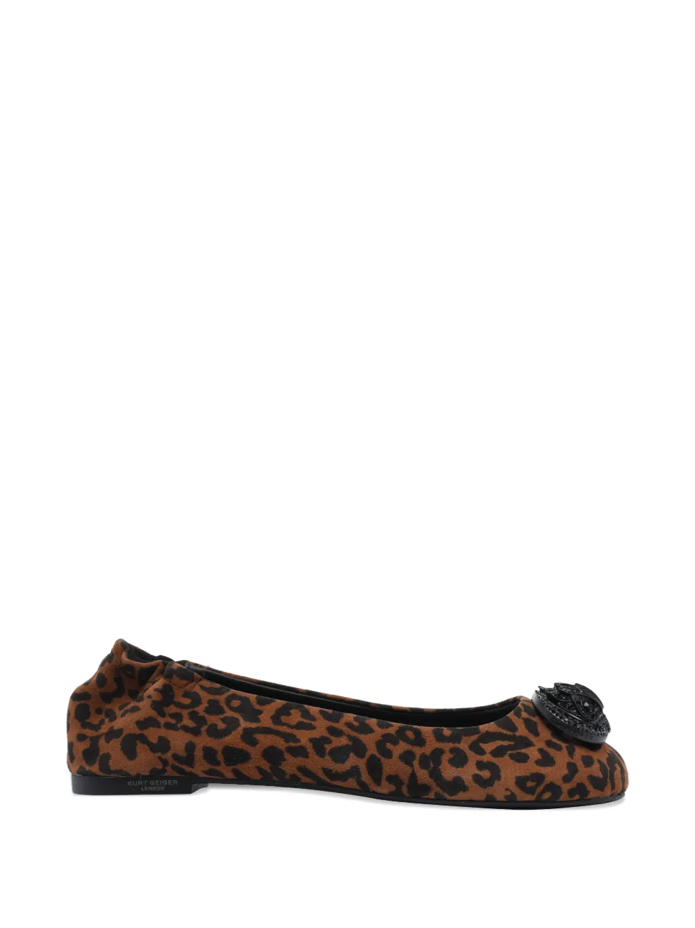Kurt Geiger London Chelsea leopard-print ballet flats - Marrone