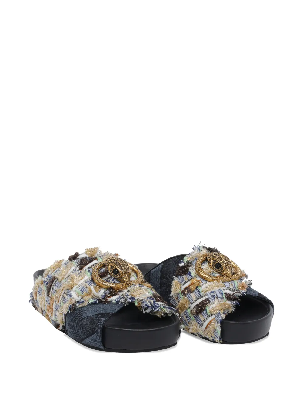 Kurt Geiger London Chelsea cross sandals Blauw