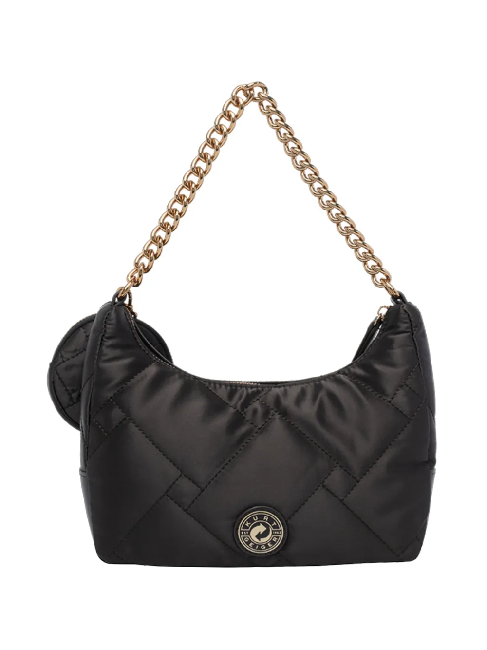 Kurt Geiger London Drench quilted crossbody bag - Schwarz