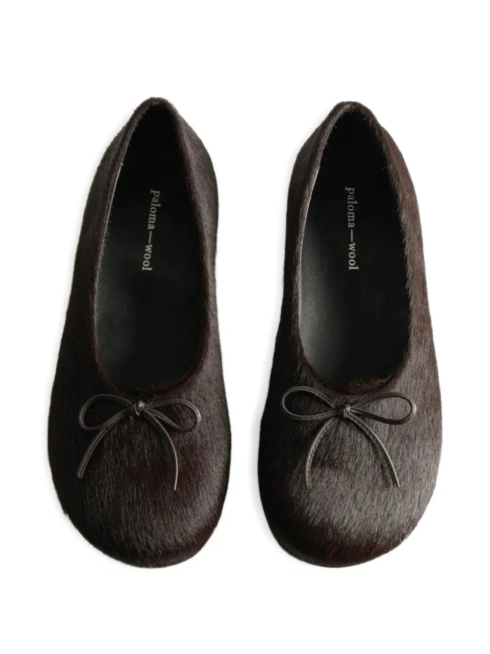 Paloma Wool Napoli II ballerina's met strikdetail Bruin