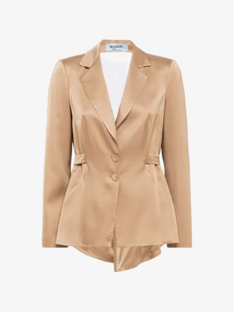 Blugirl blazer con aberturas y cinturón