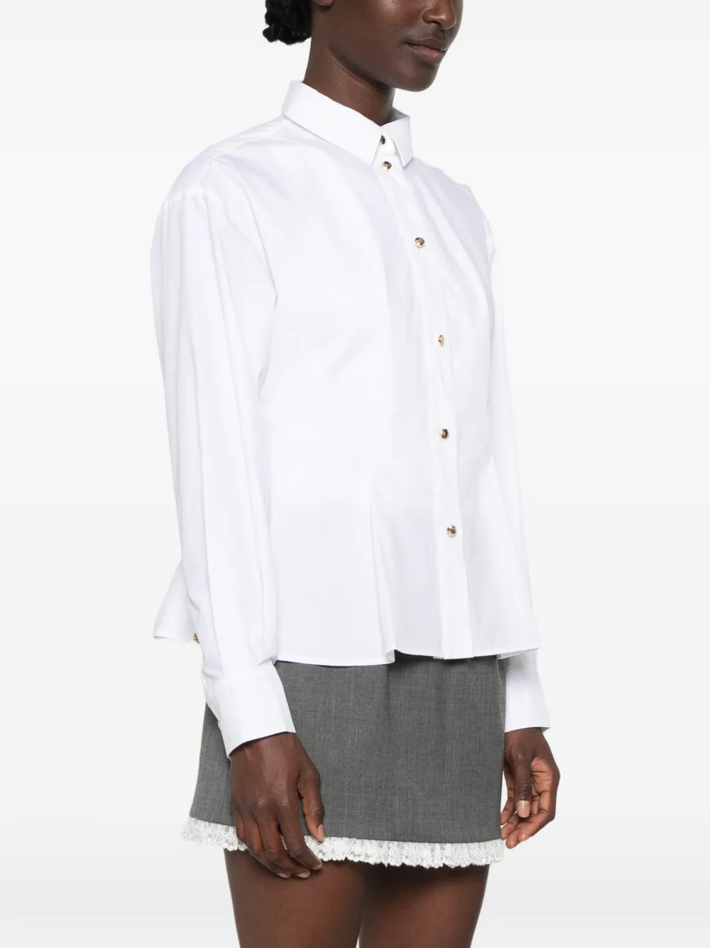 Maje Blouse met gestrikte achterkant Wit