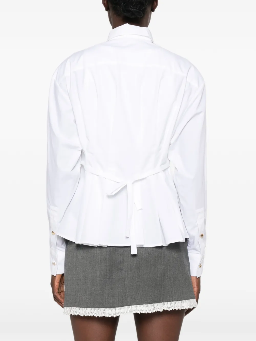 Maje Blouse met gestrikte achterkant Wit