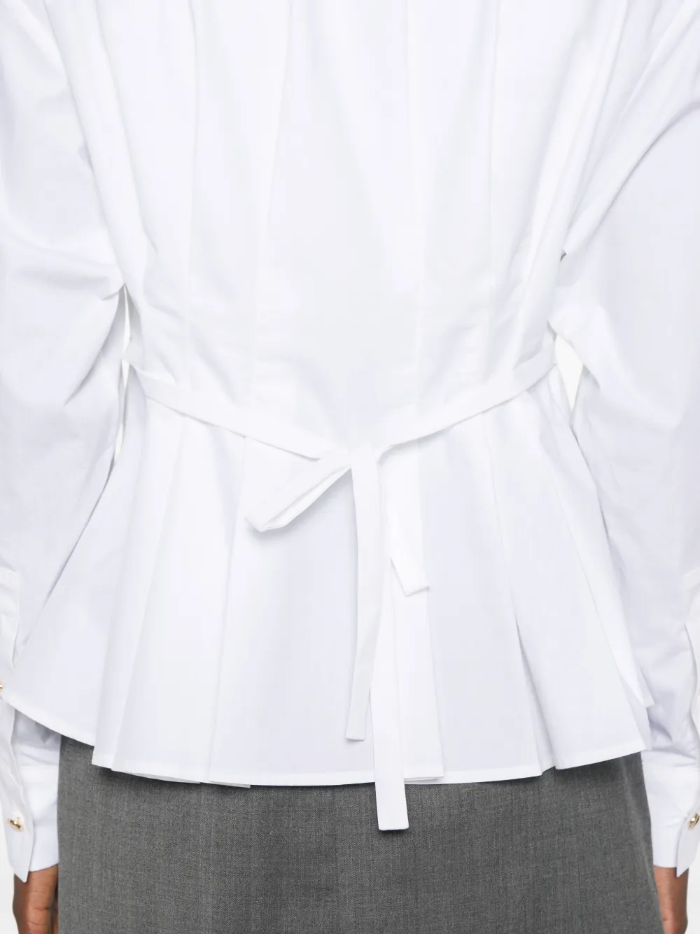 Maje Blouse met gestrikte achterkant Wit