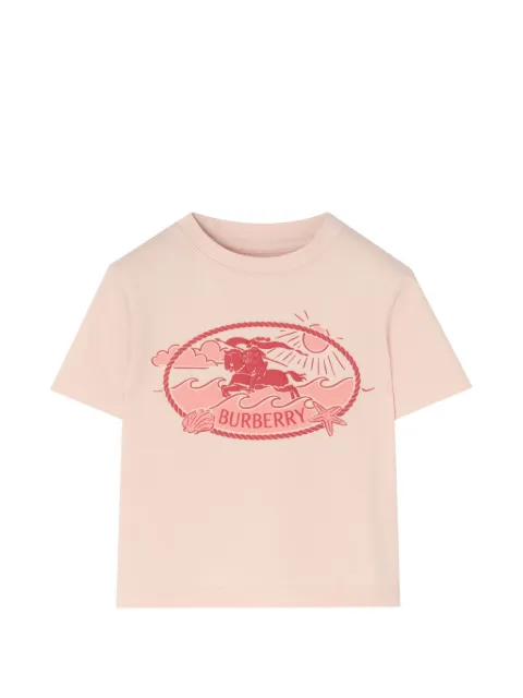 Burberry Kids Knight-stamp cotton T-shirt