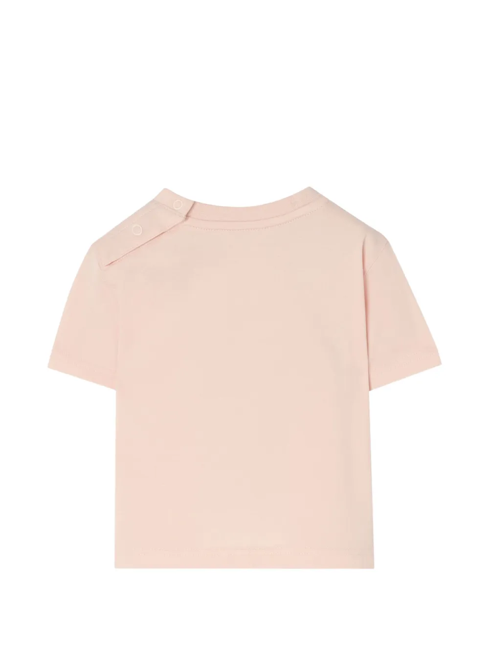 Burberry Kids Katoenen T-shirt met Knight-detail Roze