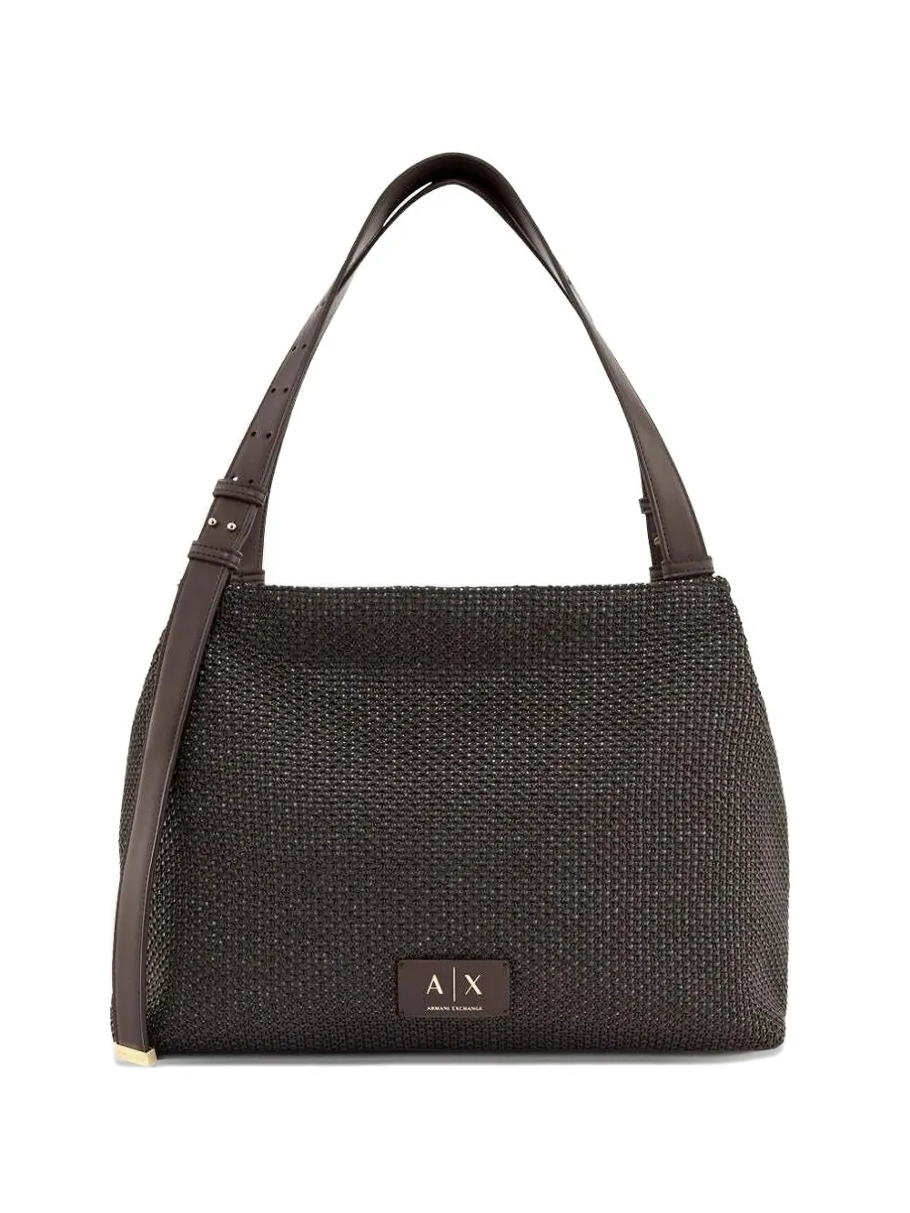 Armani Exchange mini structured shoulder bag - Marrone