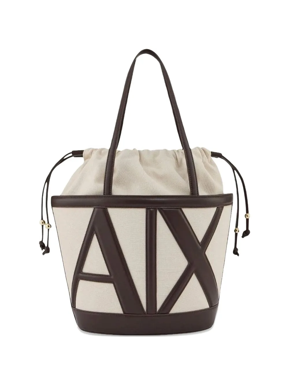 Armani Exchange logo-detail bucket bag - Toni neutri