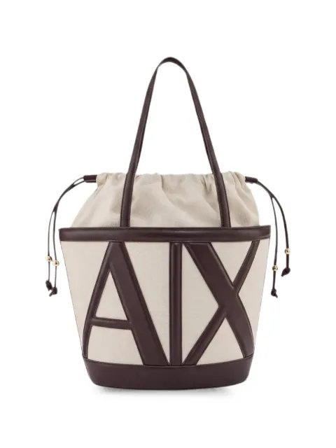 Armani Exchange bolsa bucket con logo