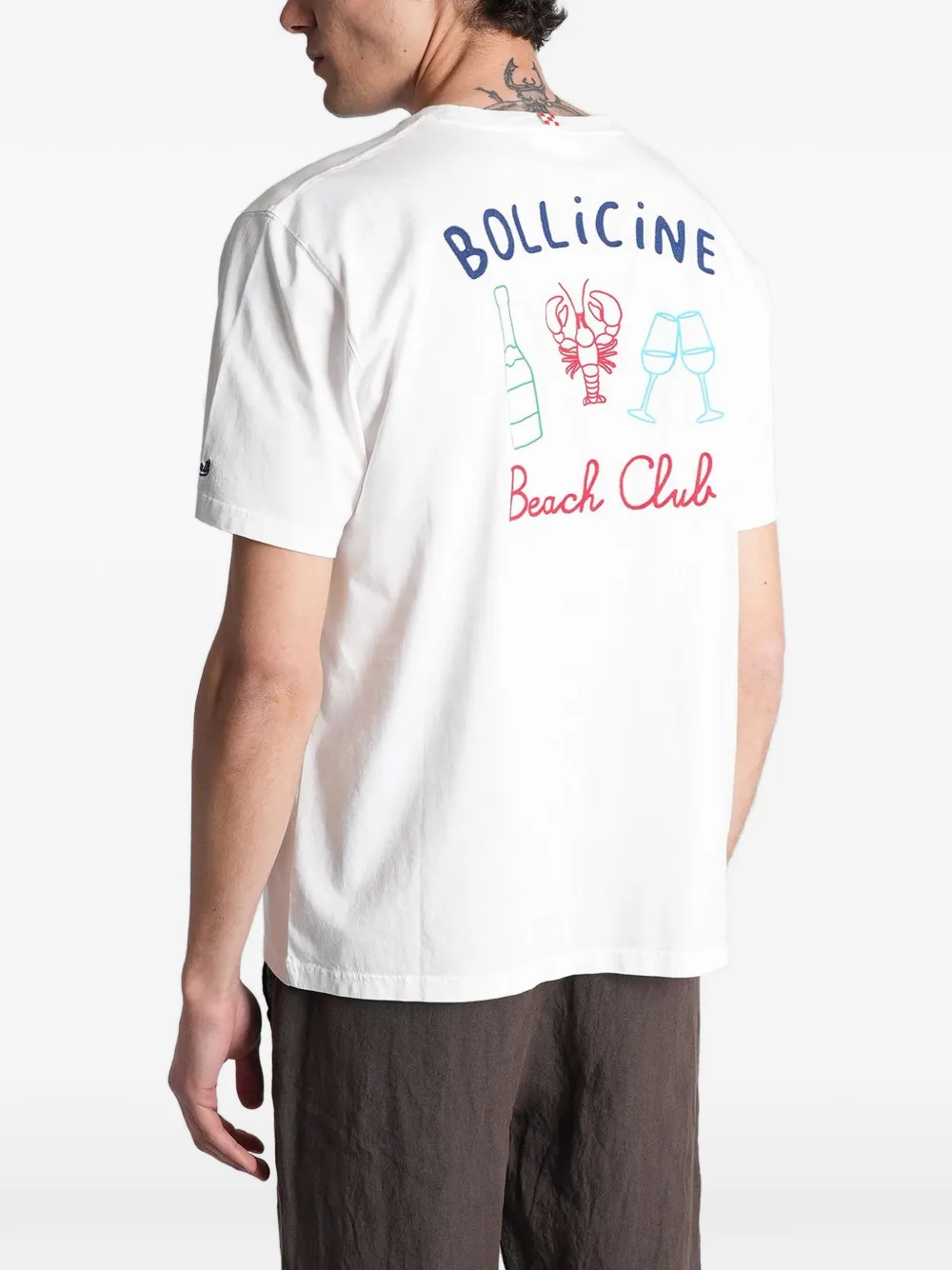MC2 Saint Barth Bollicine Beach Club T-shirt met print Wit