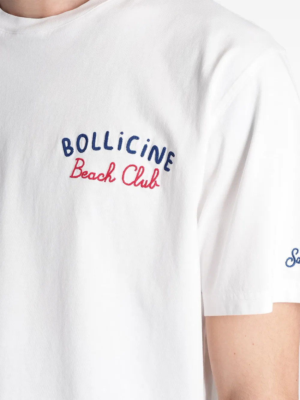 MC2 Saint Barth Bollicine Beach Club T-shirt met print Wit