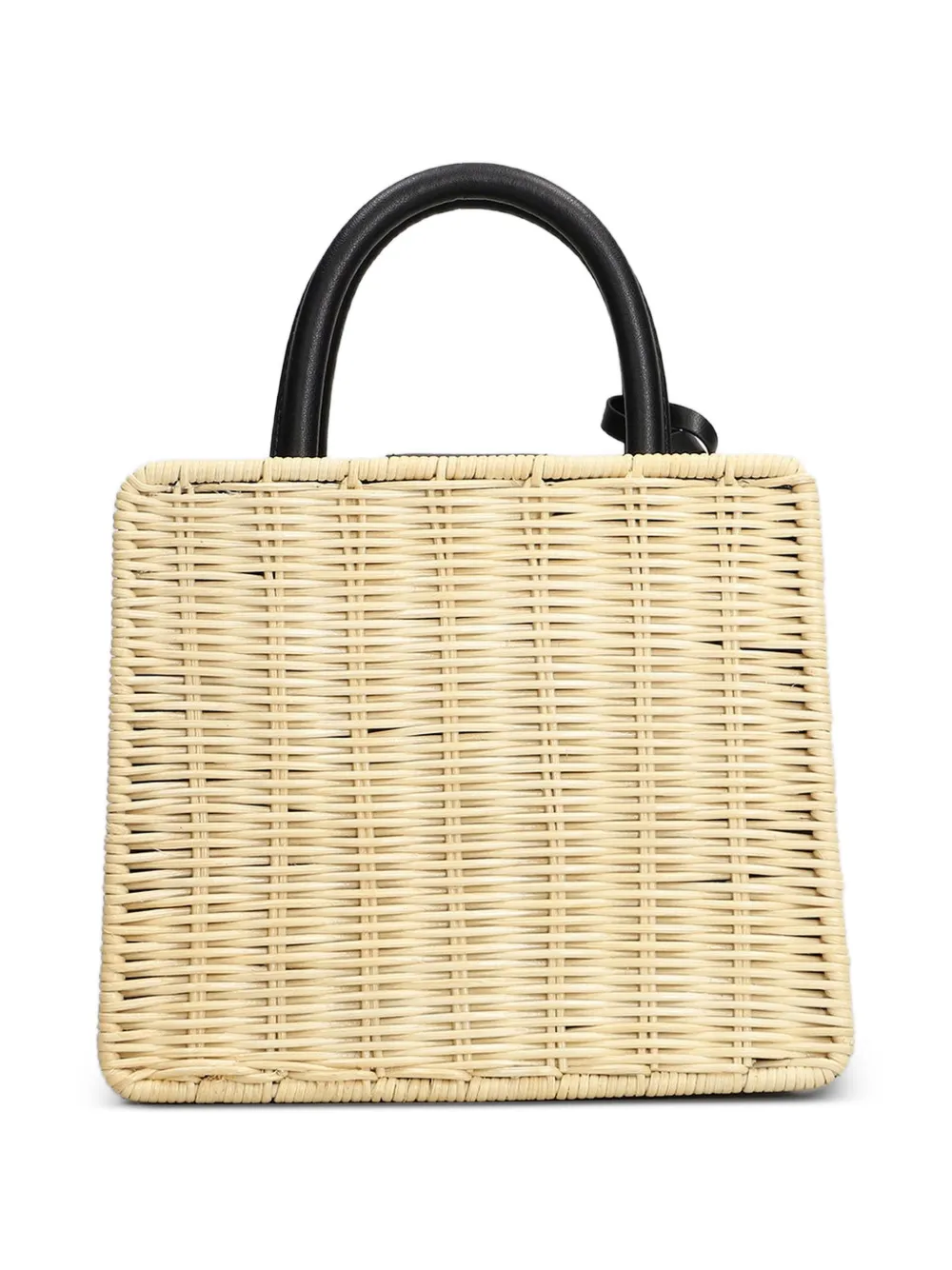 MC2 Saint Barth Schoudertas met logoplakkaat Beige