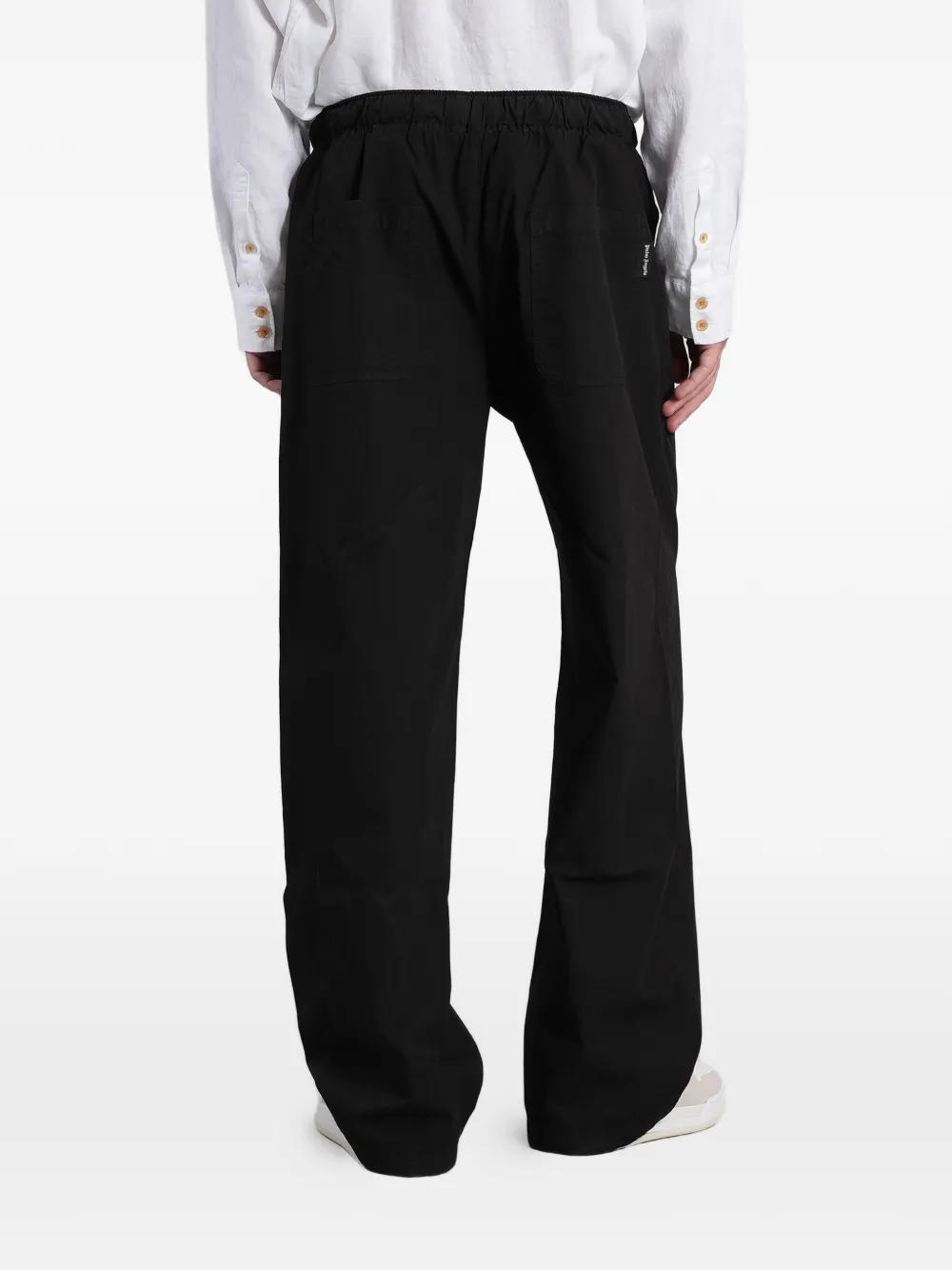 Palm Angels Broek met wijde pijpen Zwart