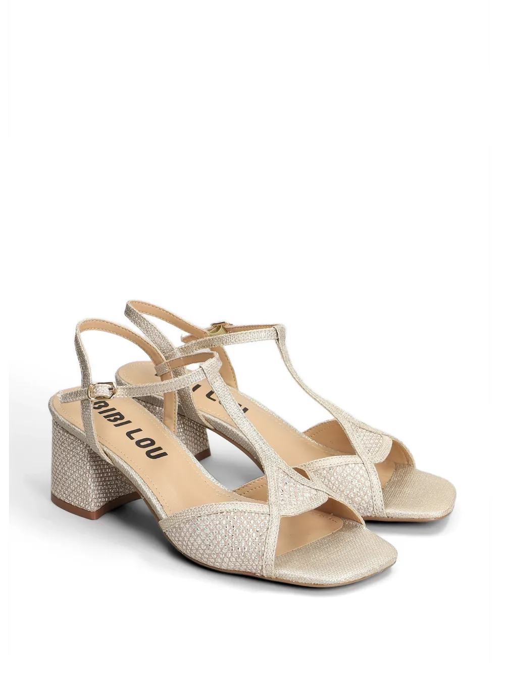 Bibi Lou Maica sandalen verfraaid met kristallen Beige