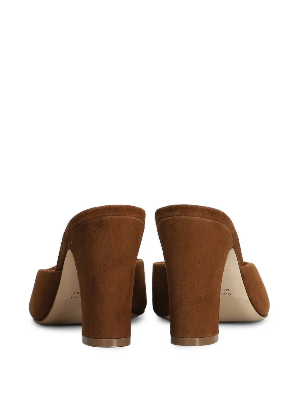 Julie Dee open-toe suede mules Bruin