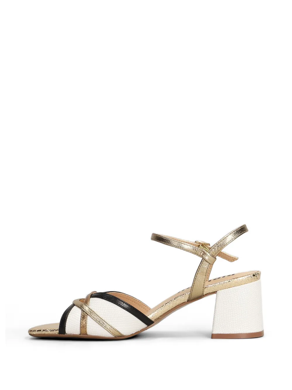 Bibi Lou Silou sandalen met blokhak Wit