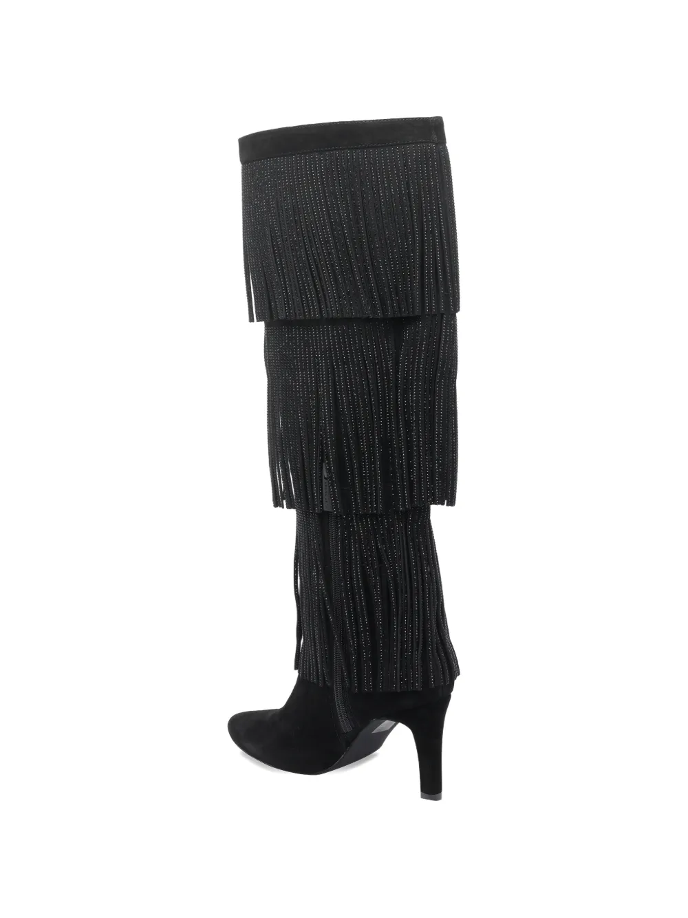 Kurt Geiger London Shoreditch fringed boots Zwart