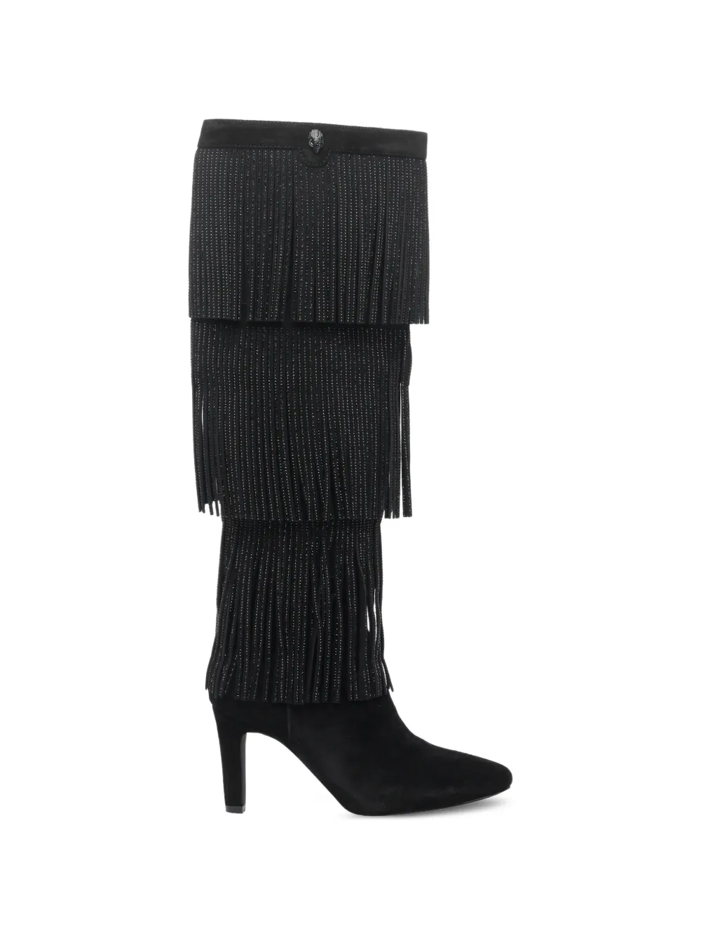 Kurt Geiger London Shoreditch fringed boots - Black