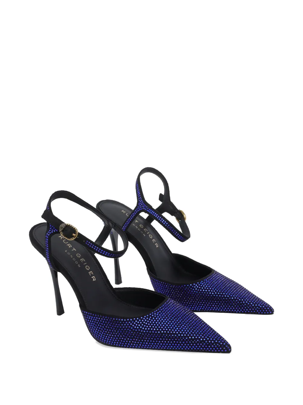 Kurt Geiger London Eagle Point strass-embellished pumps Blauw