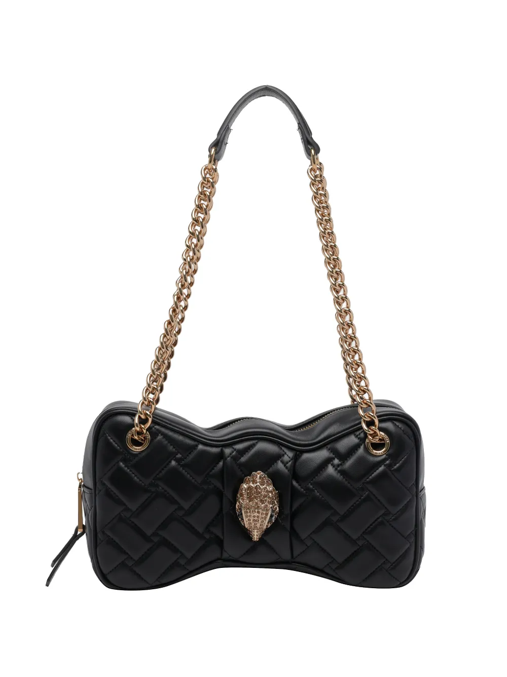 Kurt Geiger London Kensington Bow quilted leather tote bag - Nero