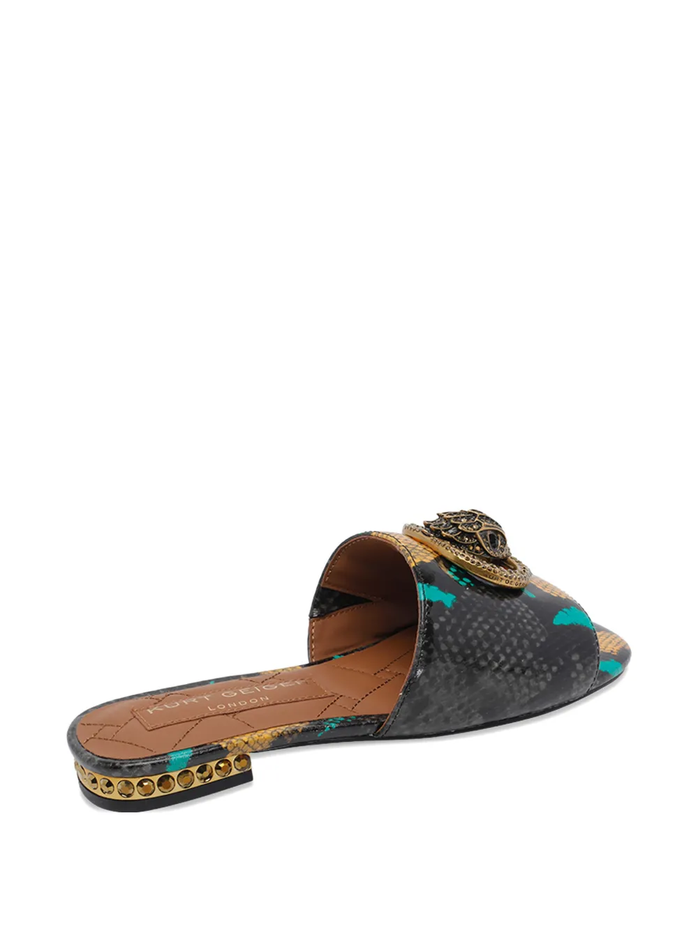 Kurt Geiger London Chelsea snake-print sandals Zwart