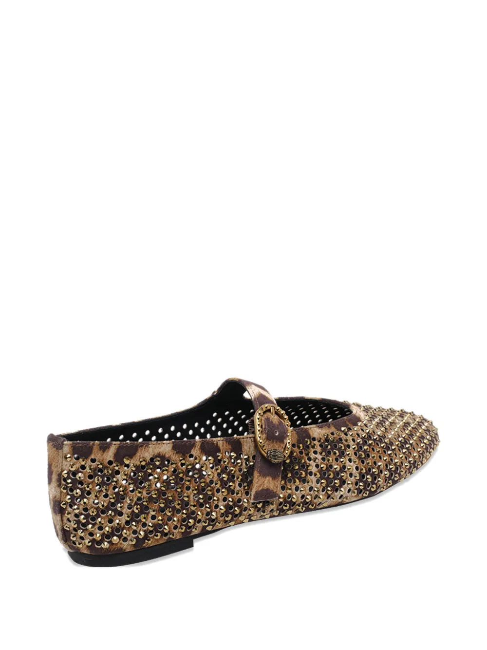Kurt Geiger London Mayfair animalier-print ballet flats Beige