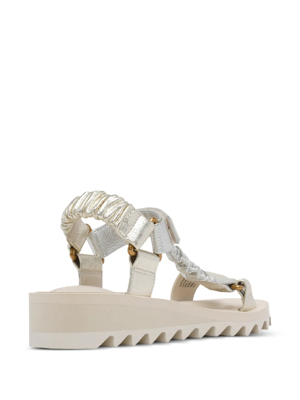 Kurt Geiger London Orion metallic leather sandals Goud