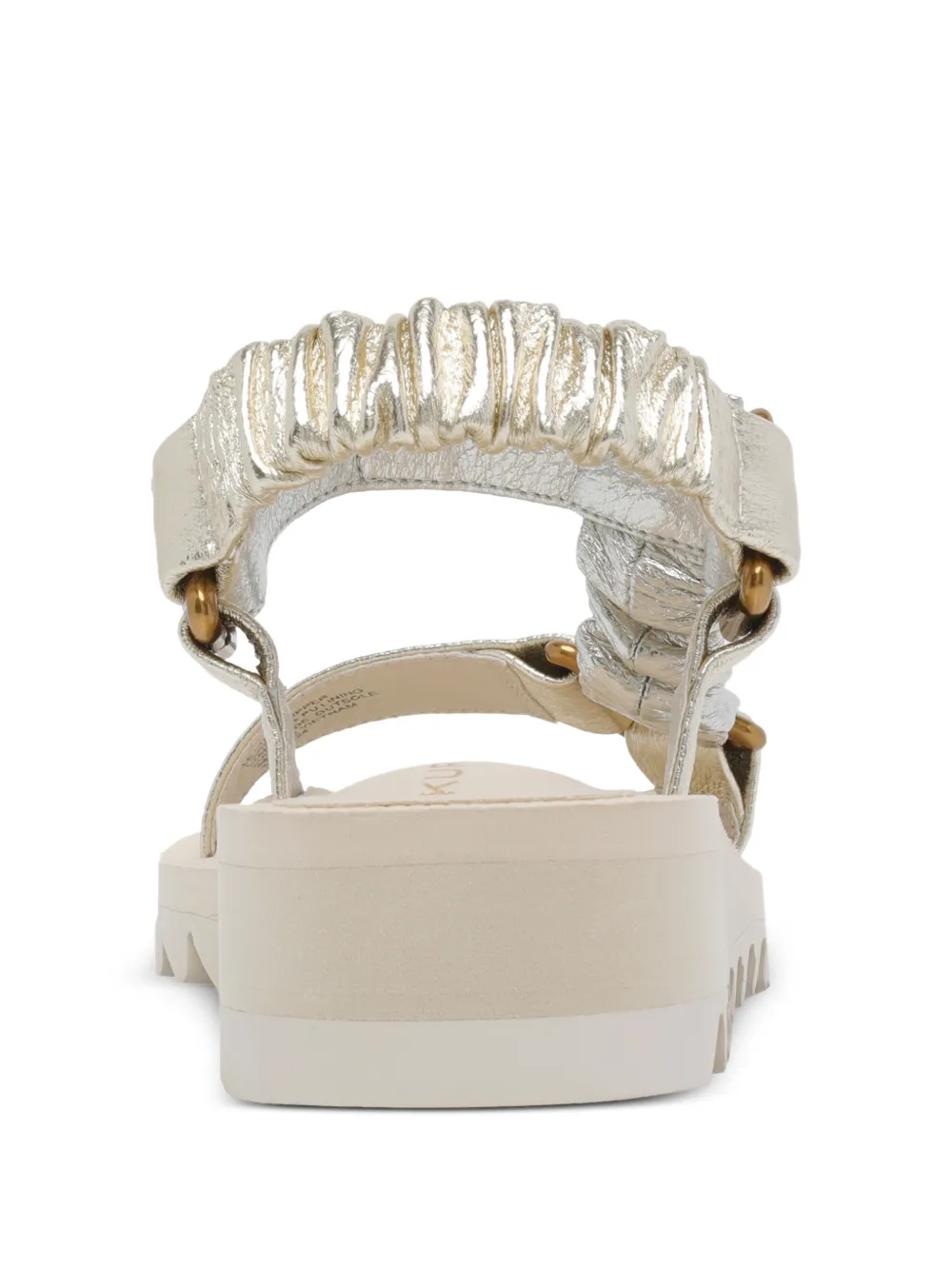 Kurt Geiger London Orion metallic leather sandals Goud