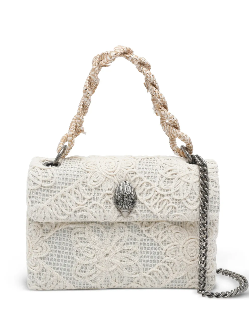 Kurt Geiger London Kensington crochet-effect shoulder bag - Toni neutri
