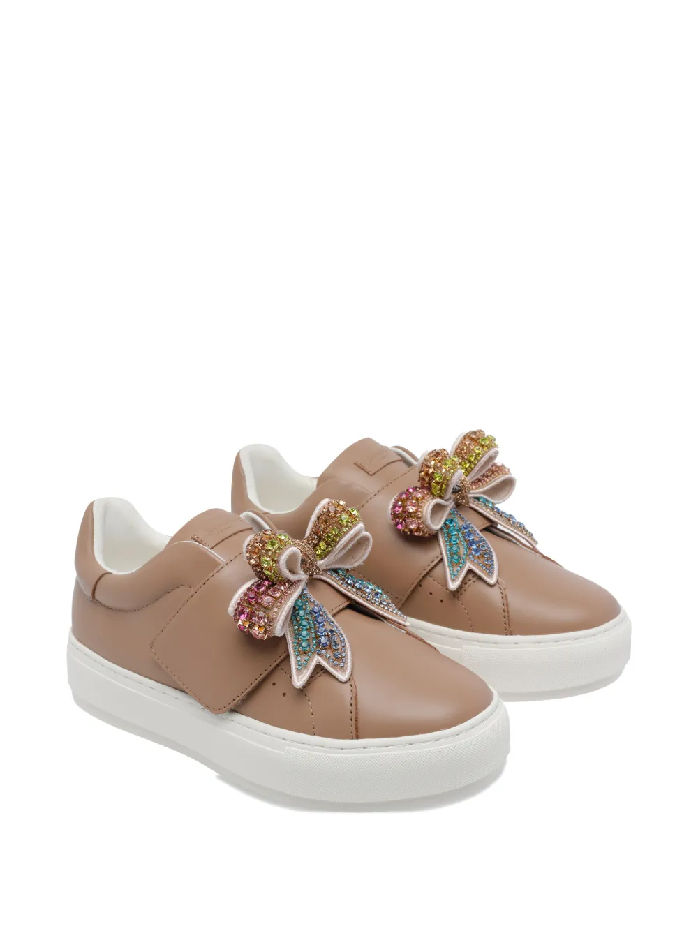Kurt Geiger London Laney bow-detail sneakers Beige