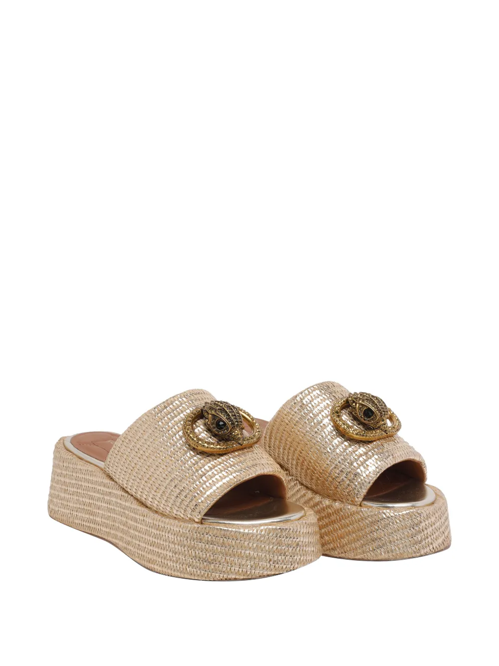 Kurt Geiger London Chelsea platform mules Goud