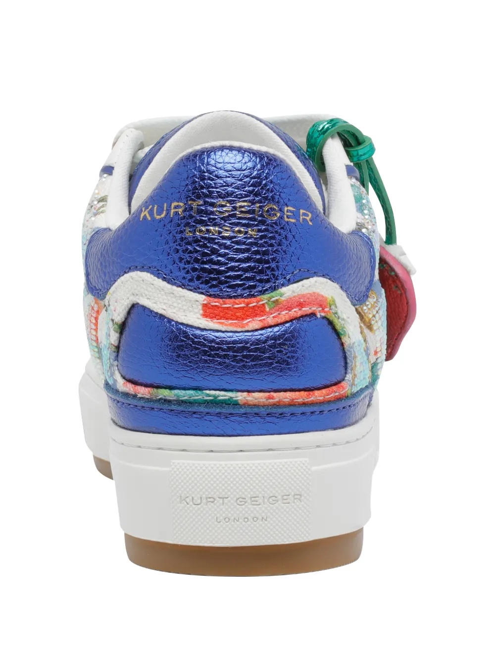 Kurt Geiger London Southbank Tag strass-embellished sneakers Blauw